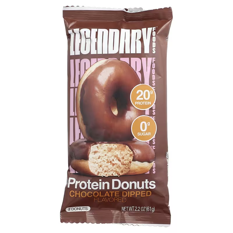 Legendary Foods, Protein Donuts, Chocolate Dipped